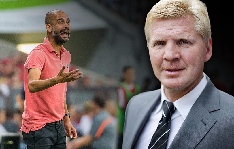 Entspannt sein ist anders, sagt Stefan Effenberg über Pep Guardiola (l.)
