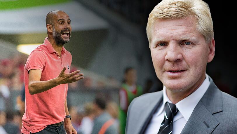 Entspannt sein ist anders, sagt Stefan Effenberg über Pep Guardiola (l.) Entspannt sein ist anders, sagt Stefan Effenberg über Pep Guardiola (l.)