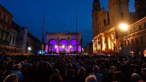 Beeindruckende Kulisse: "Klassik am Odeonsplatz" im Herzen Münchens. (Archivbild)