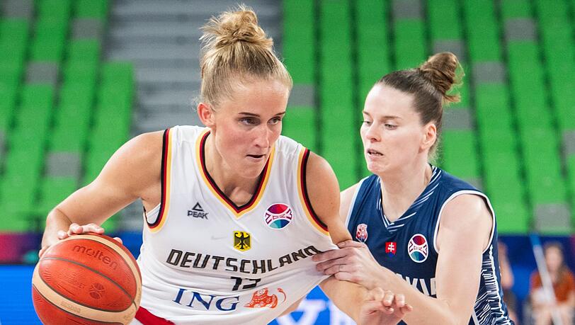 Führte Deutschland ins Viertelfinale: Leonie Fiebich (l).