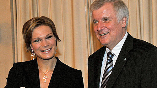 Maria Riesch und Horst Seehofer Maria Riesch und Horst Seehofer