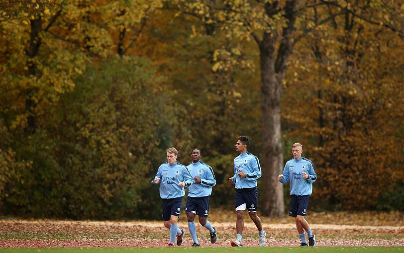 Pieksen und laufen: Die Spieler des TSV 1860 beim Laktattest am Olympiagelände. Klicken Sie sich durch die Bilder.