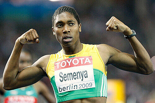 Stark wie ein Kerl: Weltmeisterin Caster Semenya