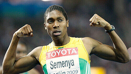 Stark wie ein Kerl: Weltmeisterin Caster Semenya Stark wie ein Kerl: Weltmeisterin Caster Semenya