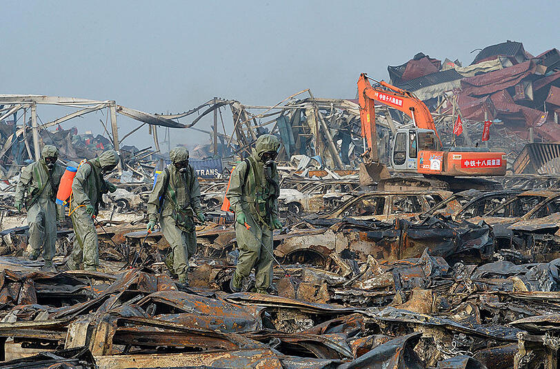 Nach der Katastrophe von Tianjin hat es erneut einen Unfall gegeben.