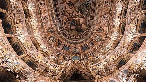 Blick in das Markgräfliche Opernhaus kurz vor Eröffnung des Bayreuth Baroque Opera Festivals