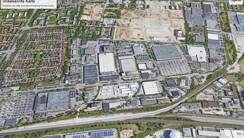 Der Euro-Industriepark an der Maria-Probst-Straße.