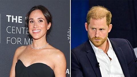 Herzogin Meghan strahlte in Beverly Hills, während Prinz Harry in New York auch über Scheidungsgerüchte sprach.
