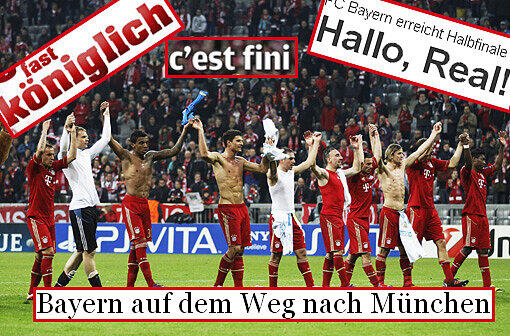 Die deutsche Presse feiert die Bayern. In Frankreich gestehen sich die Medien ein, dass Marseille seinem Gegner nicht gewachsen war. Und auch die Spanier zollen den Bayern Respekt. Die internationalen Pressestimmen zum 2:0 des FC Bayern gegen Olympique Marseille in der Bilderstrecke.