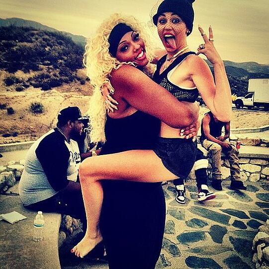 Weitere Bilder von Skandalnudel Miley Cyrus.