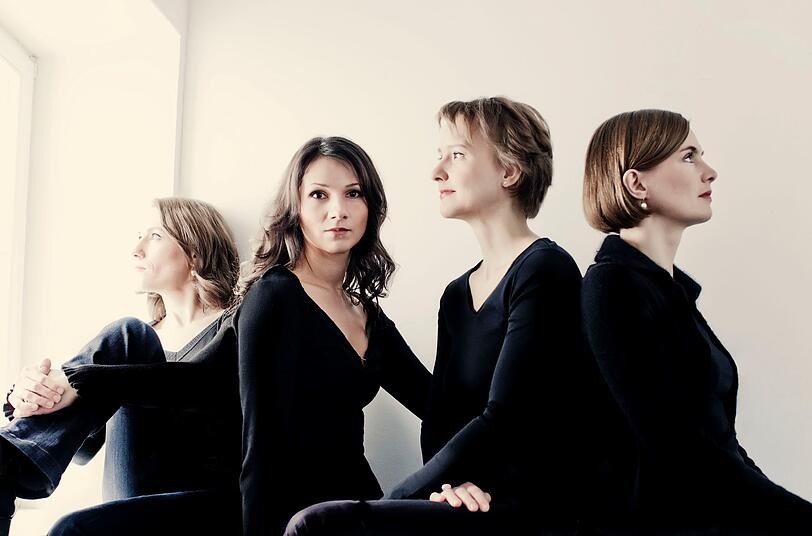 Die vier Musikerinnen des Klenke Quartetts.