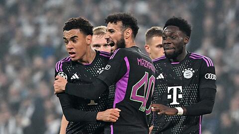 Jamal Musiala (l) erzielte den Ausgleich für den FC Bayern.