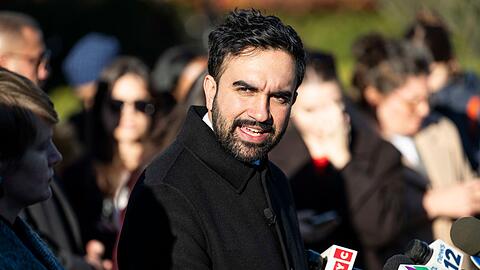 New Yorks designierter Bürgermeister Mamdani wirft Netanjahu einen Genozid im Gazastreifen vor. (Archivbild)