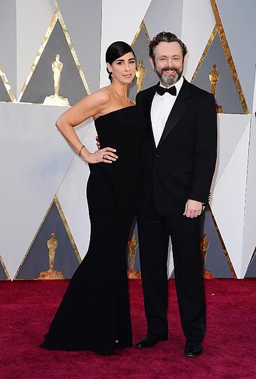 Sarah Silvermann und Michael Sheen.