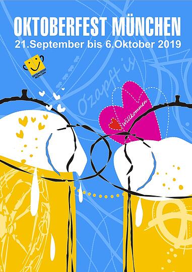 Welches Motiv wird zum Wiesnplakat 2019? 52 Motive stehen insgesamt online zur Auswahl.