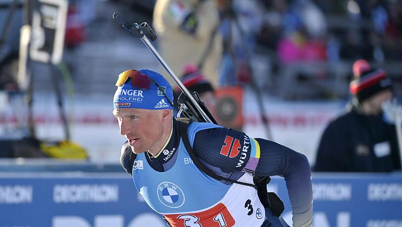 Die deutsche Staffel um Erik Lesser landete in Kontiolahti auf Platz vier.