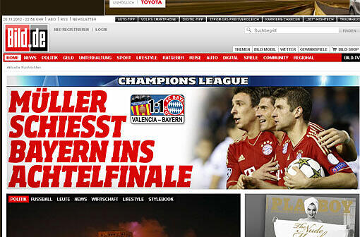 "Thomas Müller schießt den FC Bayern ins Achtelfinale". Das ist der einhellige Tenor der deutschen Blätter.