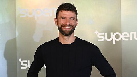 Thomas M&uuml;ller war in M&uuml;nchen als Markenbotschafter im Einsatz.