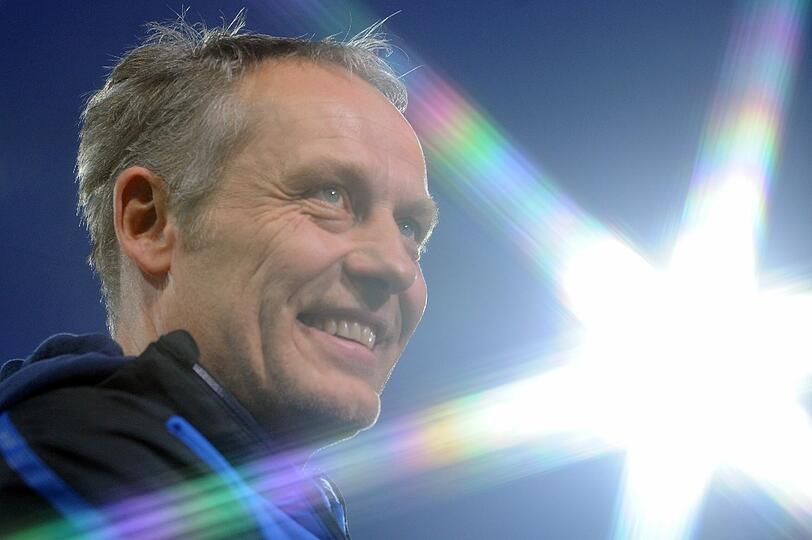 Freiburgs Trainer Christian Streich.