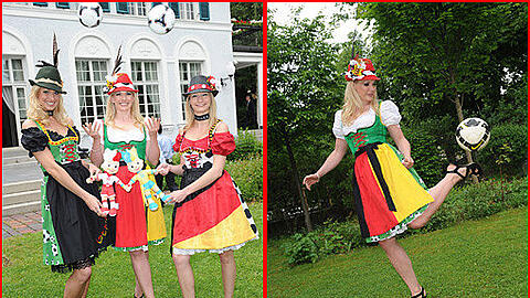 Dirndl für die EM: das perfekte Fan-Outfit für die Frau.