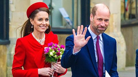 Prinzessin Kate und Prinz William im März in London.