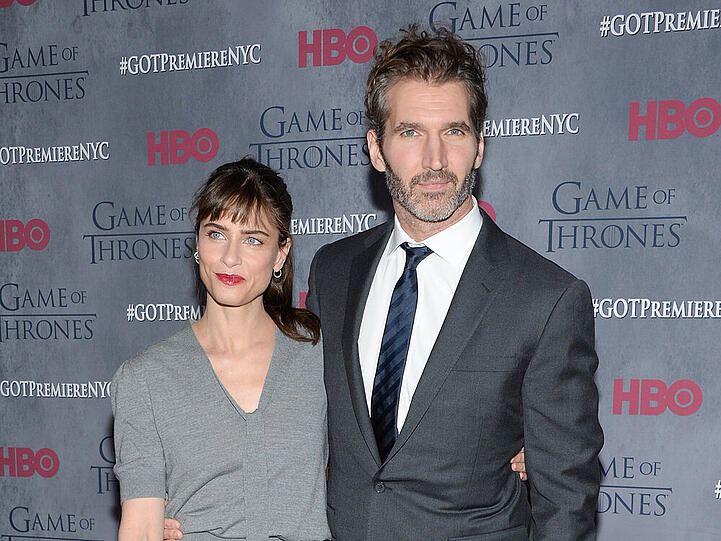 Amanda Peet und David Benioff auf der Premiere der vierten Staffel von "Game of Thrones"