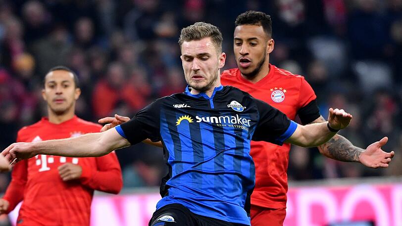 Enttäuschte ebenfalls: Corentin Tolisso (hinten).