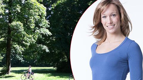 Kickbox-Weltmeisterin und Moderatorin Dr. Christine Theiss ist daheim in Schwabing.