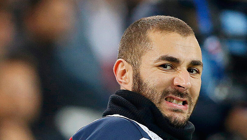 Stürmer bei Real Madrid und in der französischen Nationalmannschaft: Karim Benzema. Stürmer bei Real Madrid und in der französischen Nationalmannschaft: Karim Benzema.