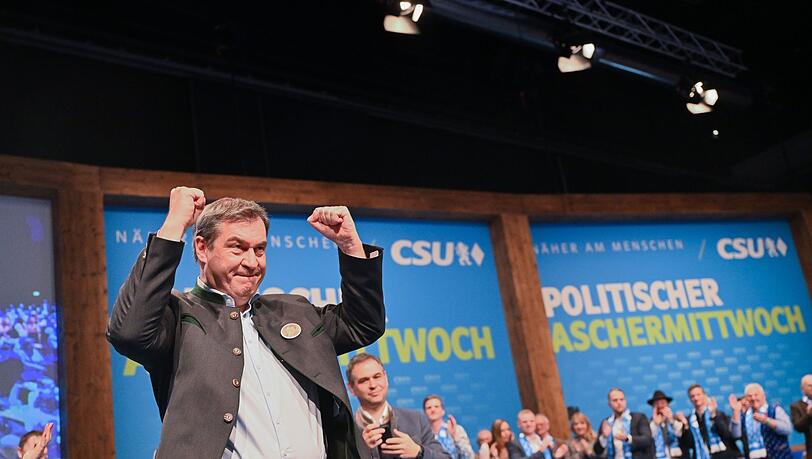 Markus Söder kommt zum politischen Aschermittwoch der CSU in Passau.