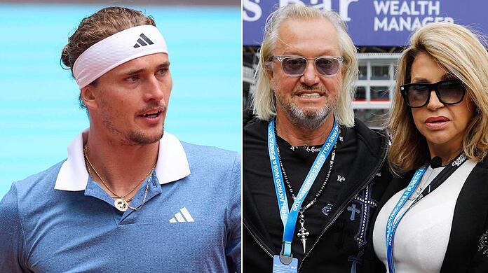 Alexander Zverev wird von Carmen Geiss herausgefordert.