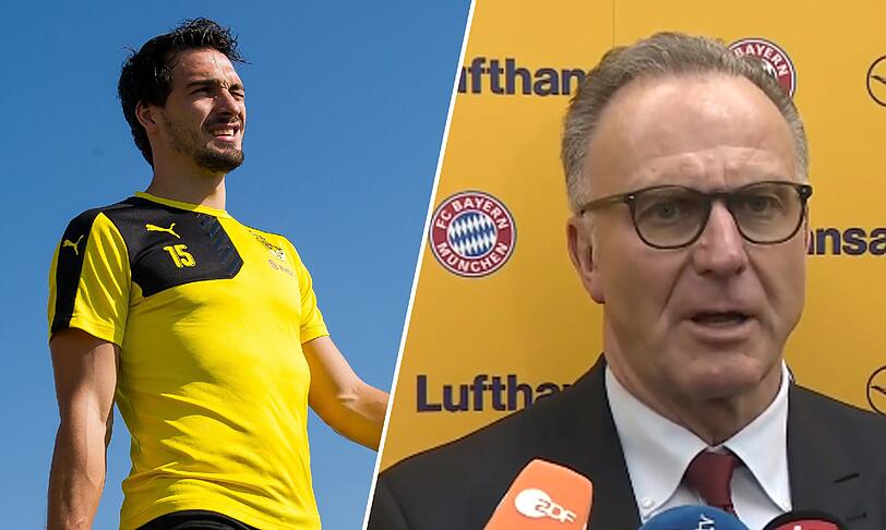 Ein Dementi klingt anders: Bayern-Boss Karl-Heinz Rummenigge bestätigte Gespräche mit Dortmunds Mats Hummels.