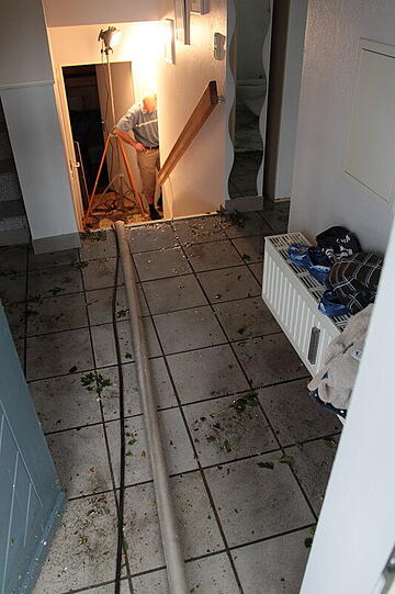 Ein heftiges Unwetter ging über den Landkreis Erding nieder - die Bilder.