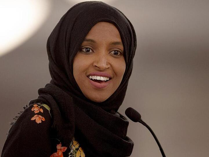"Sie schüren weißen Nationalismus": Die in Somalia geborene und mit ihren Eltern eingewanderte Abgeordnete Ilhan Omar.