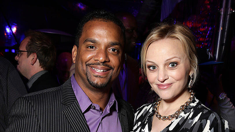Alfonso Ribeiro mit seiner damals noch schwangeren Frau Angela Unkrich bei einer Premiere in Hollywood Alfonso Ribeiro mit seiner damals noch schwangeren Frau Angela Unkrich bei einer Premiere in Hollywood