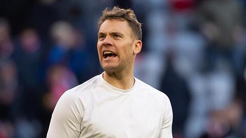 Torwart Manuel Neuer von München jubelt nach dem Spiel. Foto: Sven Hoppe/dpa/Archiv
