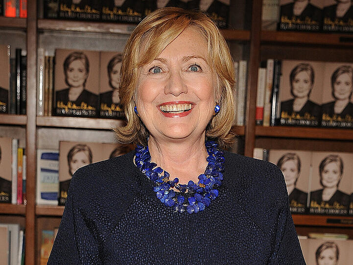 Hillary Clinton bei der Präsentation ihres Buches "Hard Choices" 2014