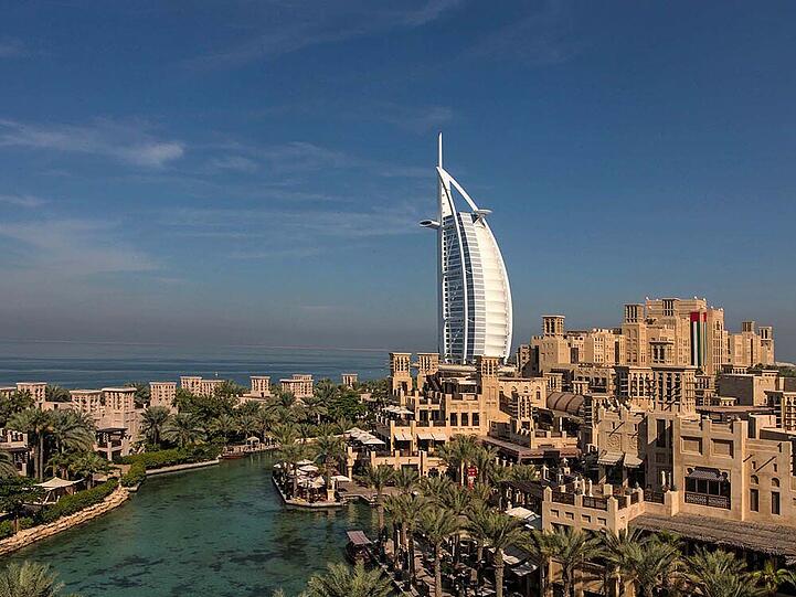 Auch das Burj Al Arab gehört zur Gruppe der Jumeirah-Hotels