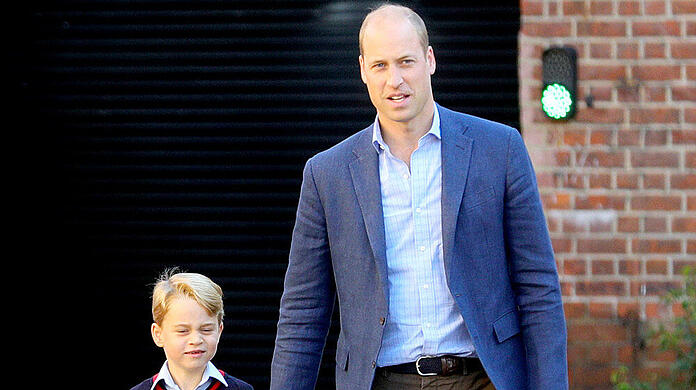 Prinz William mit seinem ältesten Sohn George