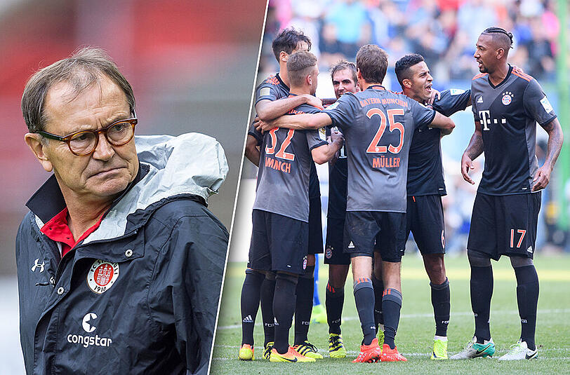 St. Pauli-Trainer Ewald Lienen kritisert die Mentalität der Bayern-Gegner.