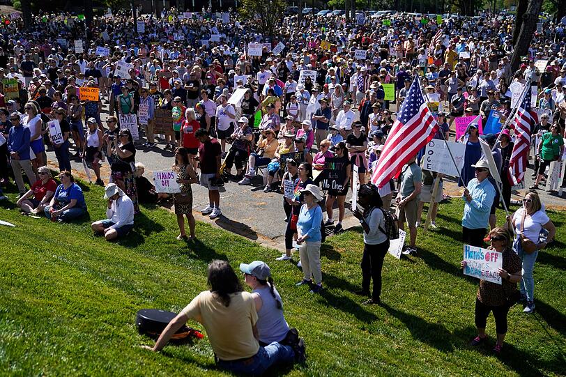 Auch in Charlotte im Bundesstaat North Carolina versammelten sich Demonstranten.