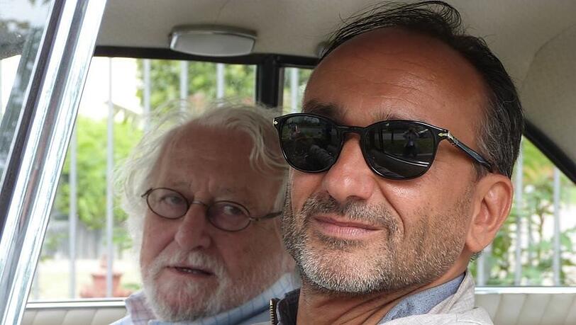 Daniel Speck mit Piero Rivolta.