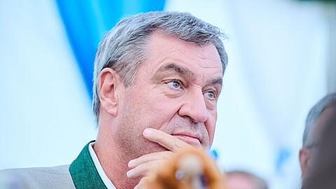 Merz' Dauerkonkurrent Markus S&ouml;der verteidigt den Kanzler nur halbherzig. (Archivbild)