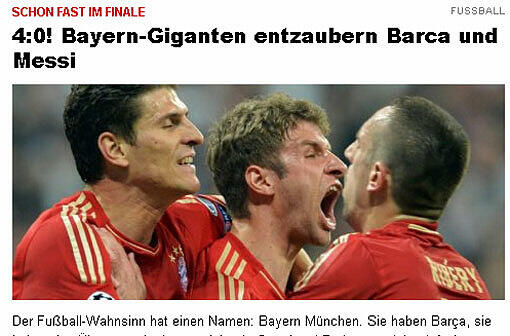 Auch für die Mopo hat Bayern Barca entzaubert