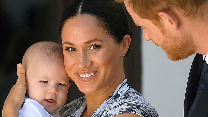 Herzogin Meghan, Prinz Harry und Baby Archie während der Afrika-Reise im September 2019.