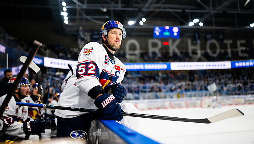 Kapitän Patrick Hager steht sinnblildlich für den Aufschwung beim EHC Red Bull München, der sich in der Tabelle wieder in die oberen Gefilde hineingespielt hat.