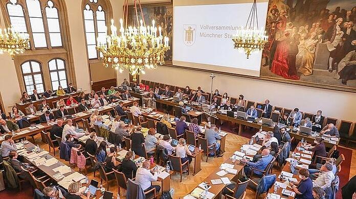 Blick in eine Sitzung des Münchner Stadtrats.