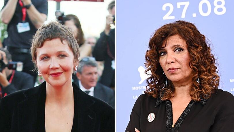 Kaouther Ben Hania (r.) entscheidet neben Jurychefin Maggie Gyllenhaal (l.) über die Preise beim Filmfestival in Venedig. Kaouther Ben Hania (r.) entscheidet neben Jurychefin Maggie Gyllenhaal (l.) über die Preise beim Filmfestival in Venedig.
