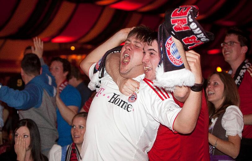 Public Vieweing im Hippodrom: Das Champions League Spiel gegen Real Madrid hat dem Sender Sat.1 eine Traumquote beschert.