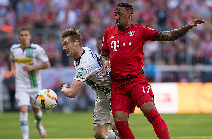 Mit 67 Prozent gewonnener Duelle war Jerome Boateng im Spiel gegen Borussia Mönchengladbach bester Zweikämpfer des FC Bayern.